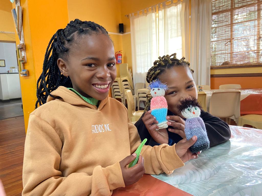Girls with dolls